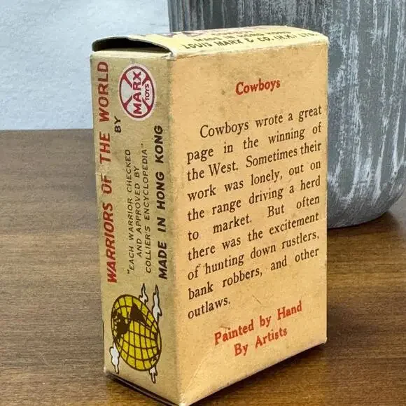 Vintage Marx Warriors of The World Cowboy Jim Ralston Hand Painted with Box - Picture 8 of 8